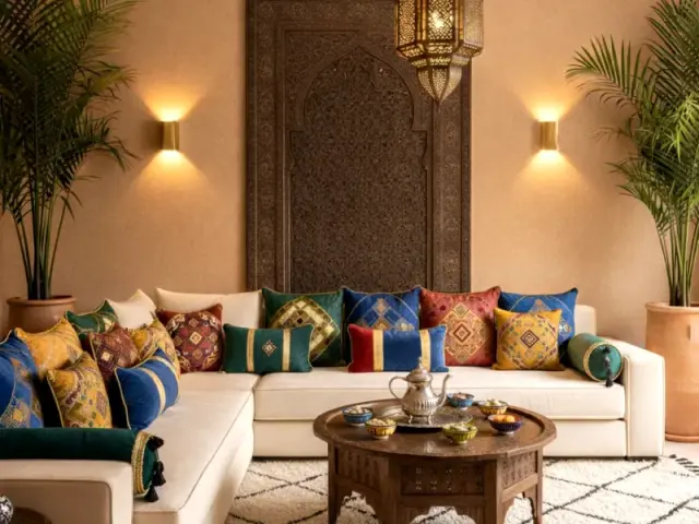 Salon beldi et roumi sur mesure — TOWKIA tapissier Tanger
